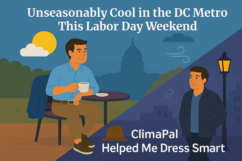 Unseasonably Cool in the DC Metro This Labor Day Weekend
